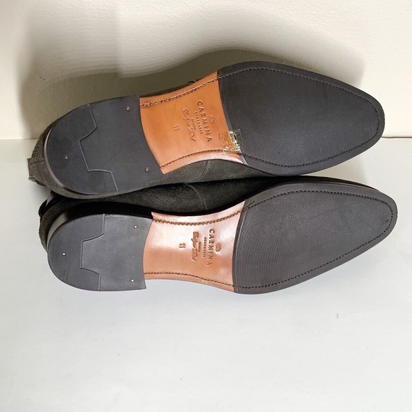 Carmina Shoemakers Jodhpur Boots 865 Rain Men's UK 11 US 12 Gray Suede Buckle - Picture 5 of 8